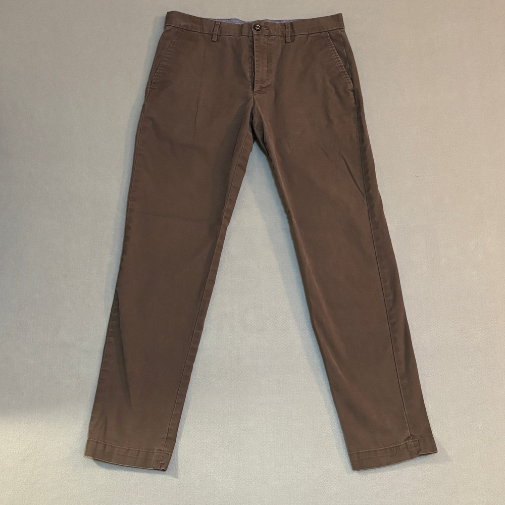 Banana Republic Mason Chino Mens 32x34 Brown Tapered Pants